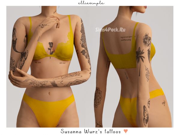 Комплект тату "susanna wurzs tattoos"