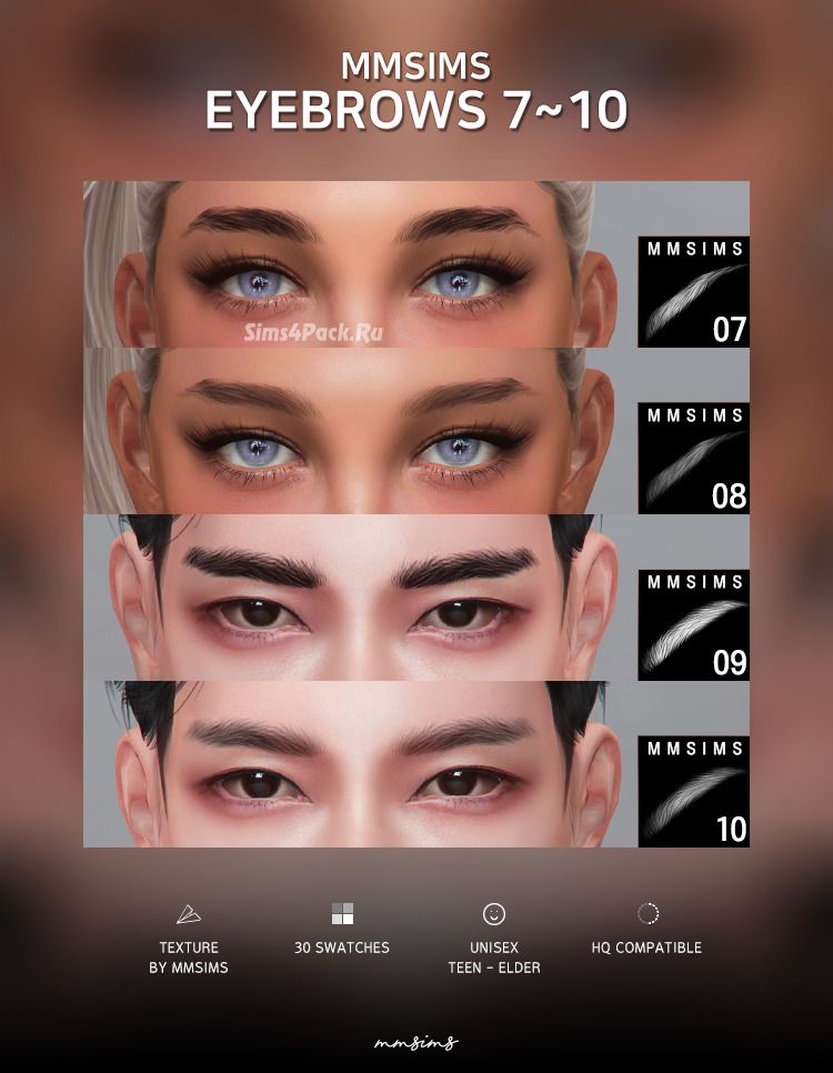 Набор бровей "Eyebrows 7-10"