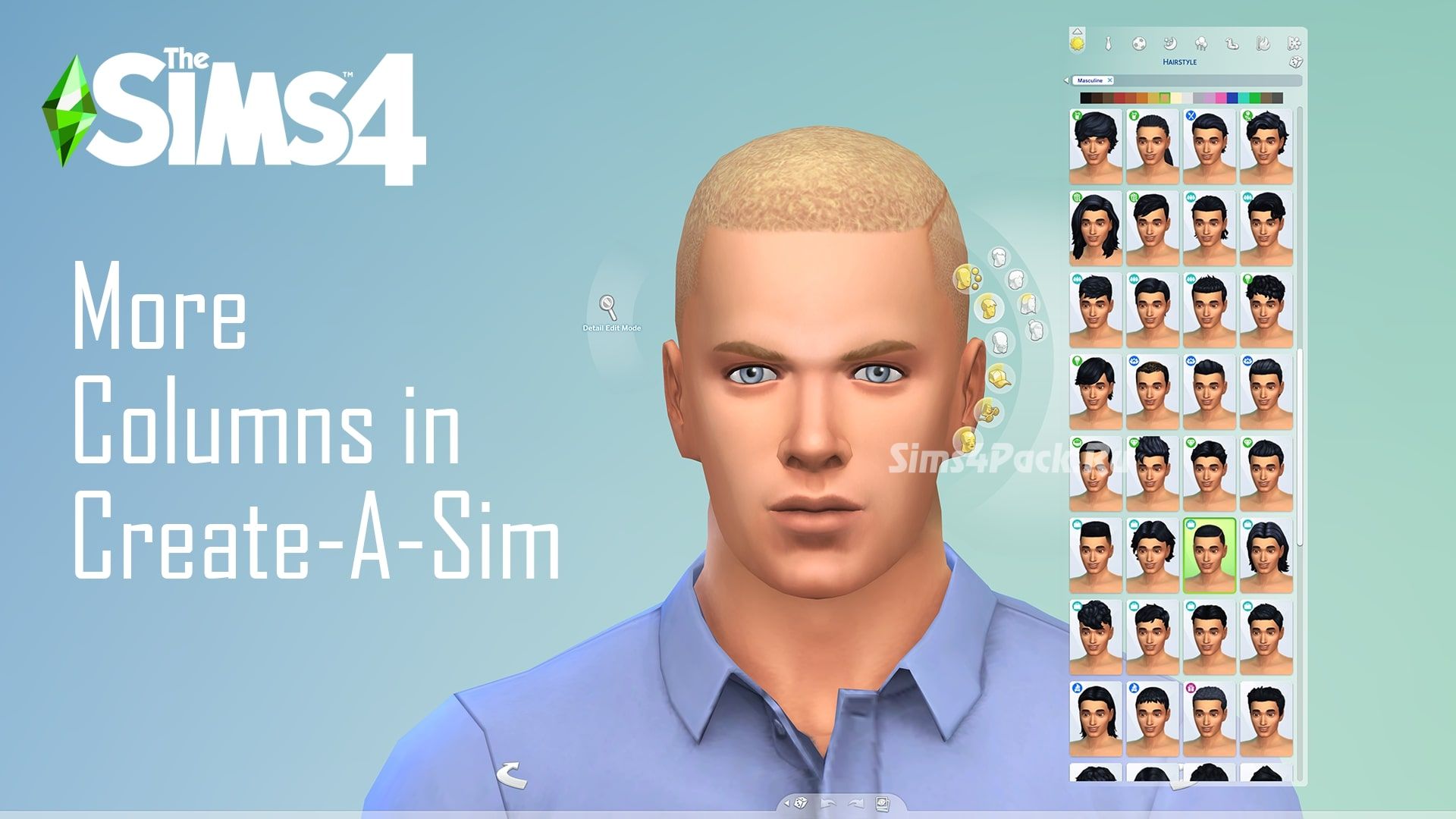 Мод на несколько колонок в CAS "More Columns in CAS v1.16"