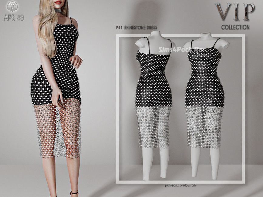 Платье "Rhinestone Dress P41"