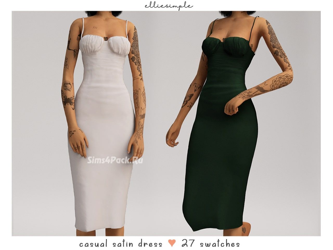 Платье "casual satin dress"