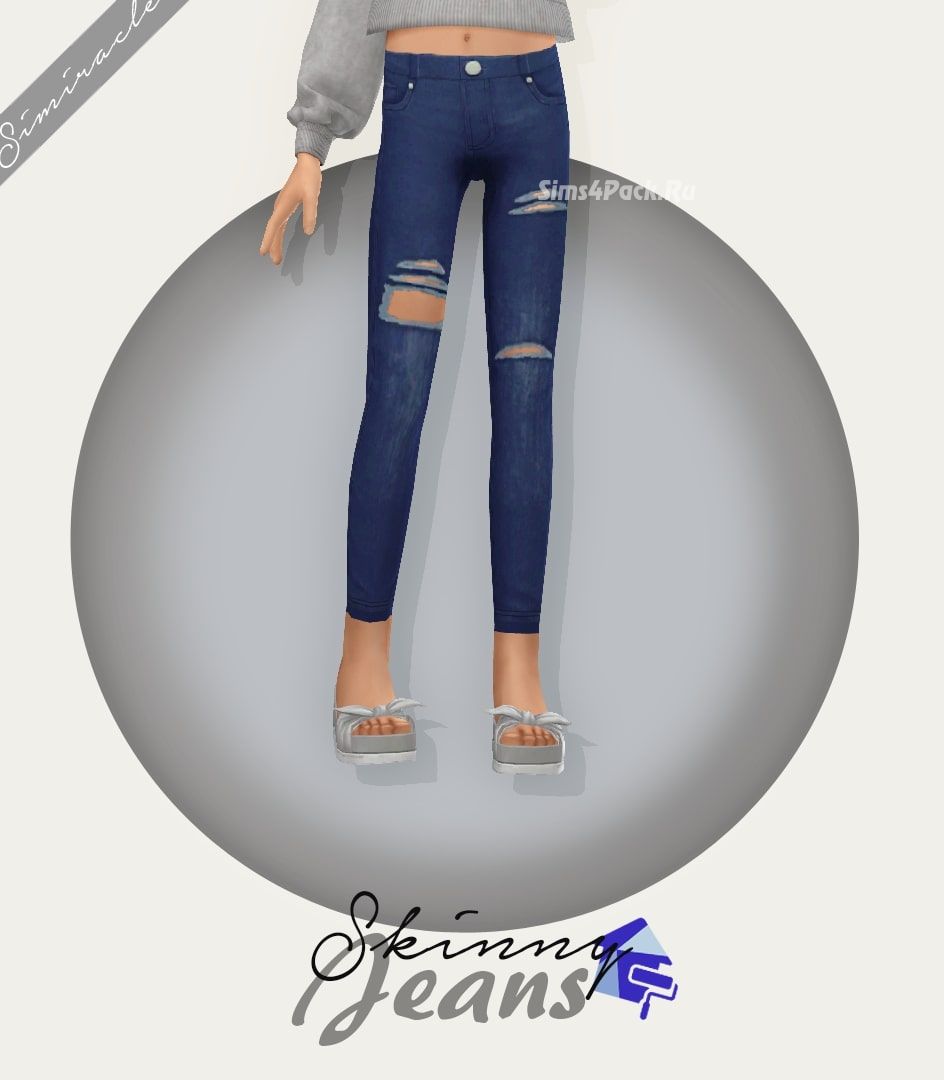 Джинсы для девочек "Worn Skinny Jeans"