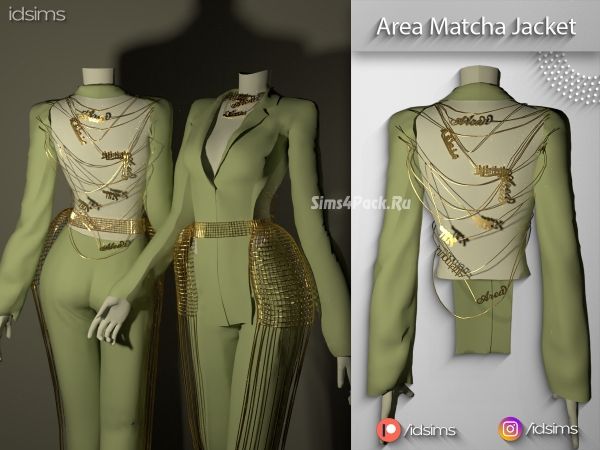 Жакет "area matcha name jacket"