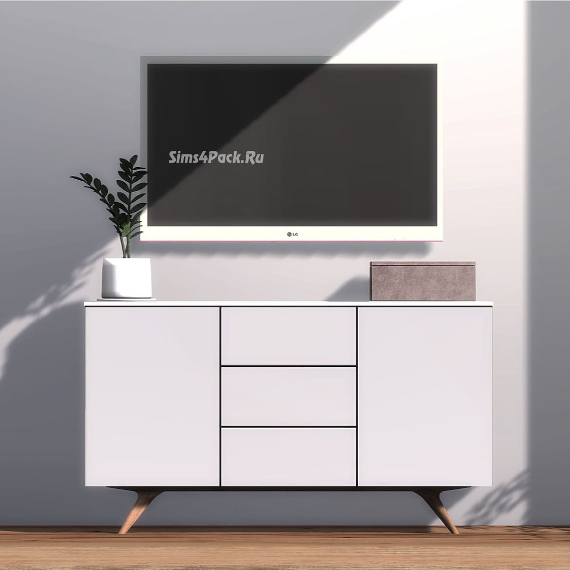 Декоративный стол и коробка "Arctic Sideboard And Velvet Box"