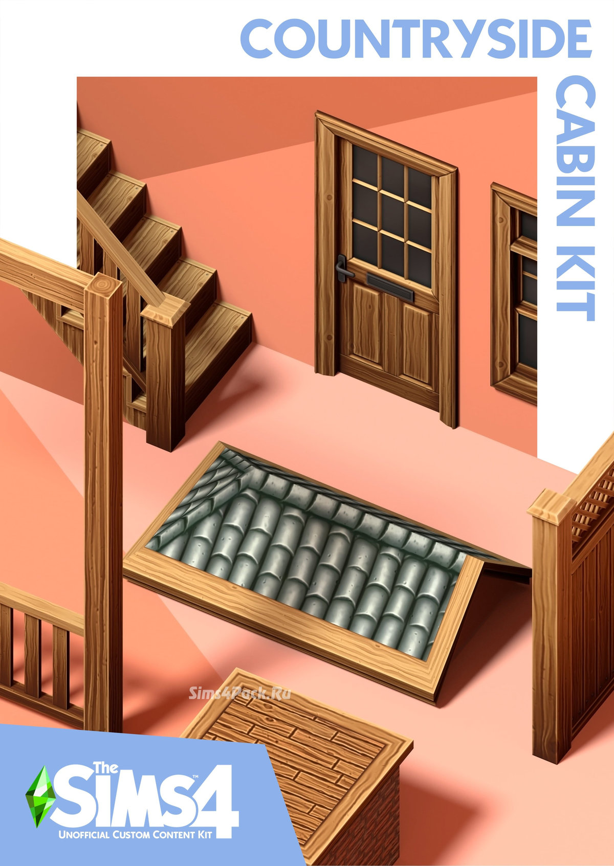 Строительный комплект "The Sims 4 Countryside Cabin Kit"