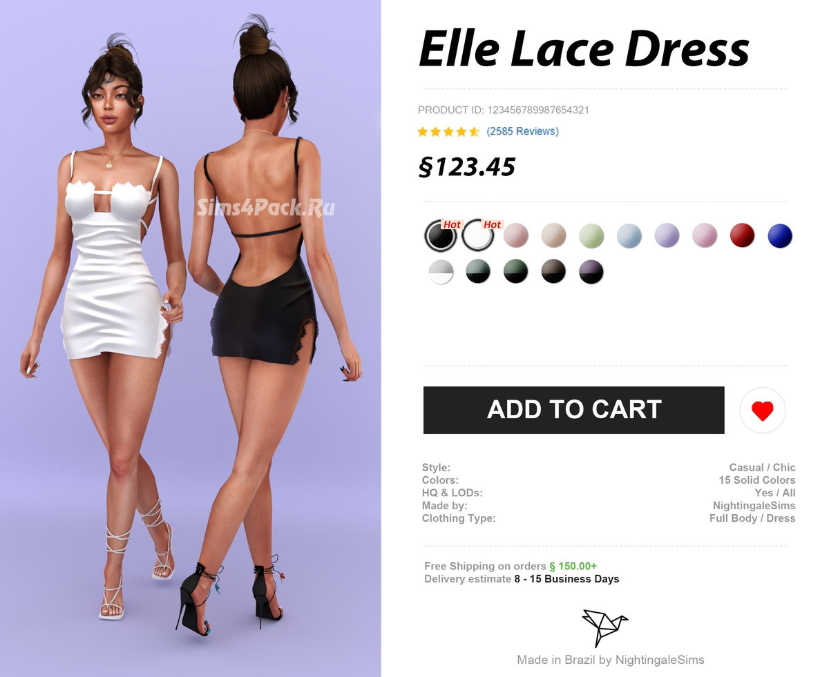 Платье "Elle Lace Dress"