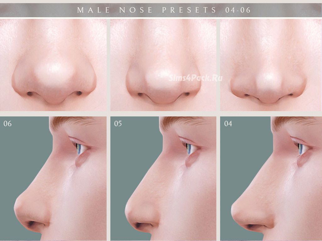 Пресеты для носа "Male Nose Presets 04-06"