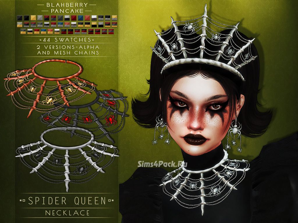 Ожерелье "spider queen necklace"