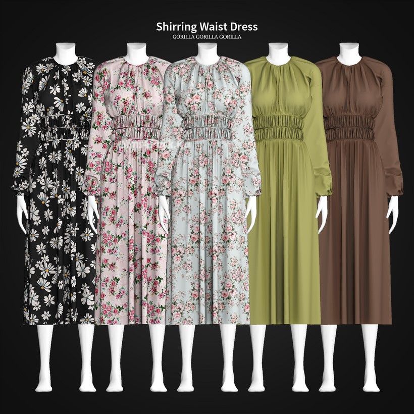 Платье "Shirring Waist Dress"