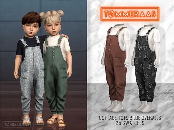 Футболка и комбинезон для тоддлеров "cottage tots billie overalls"