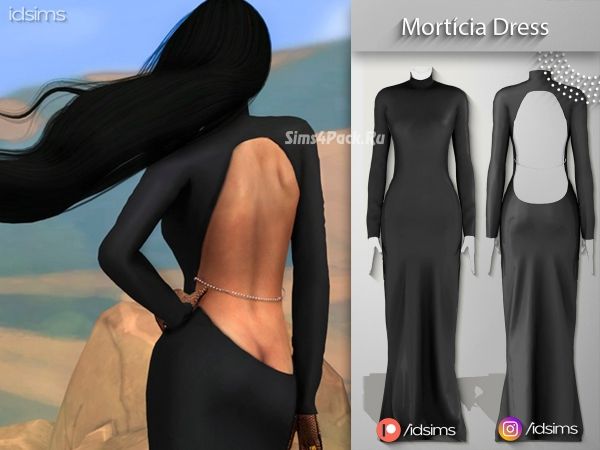 Платье "morticia dress"