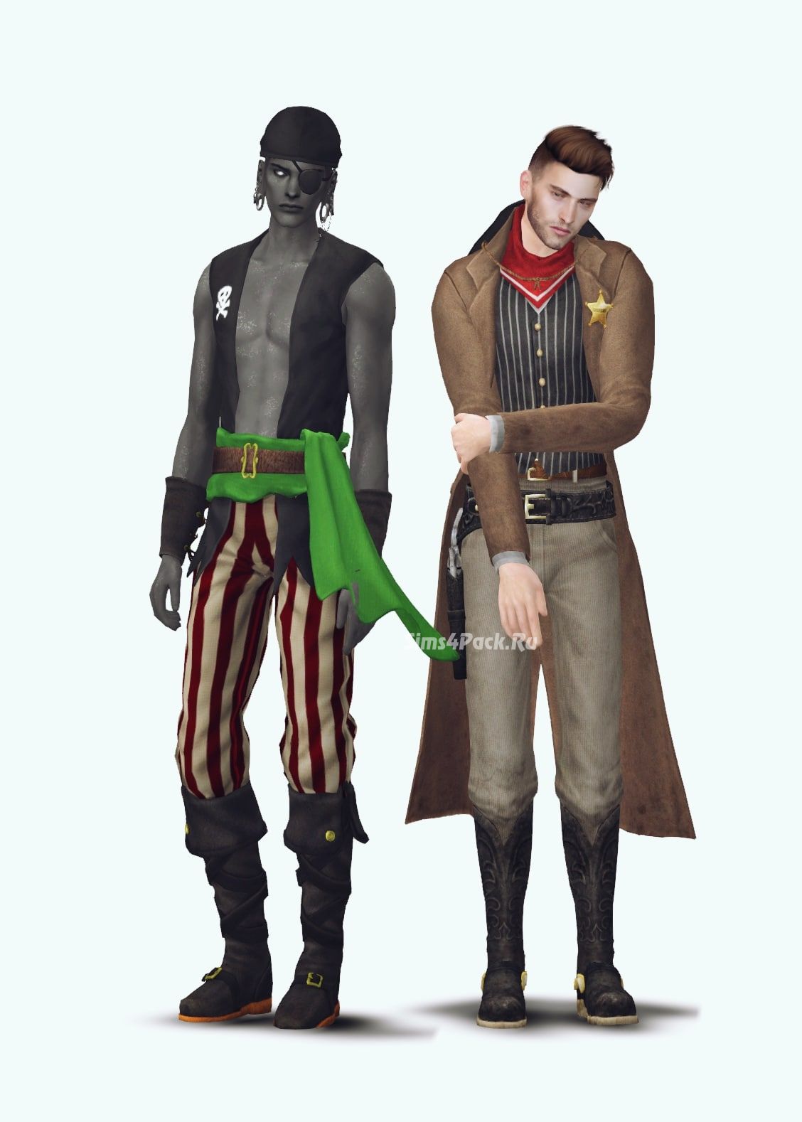 Костюмы для Хэллоуина "pirate and cowboy"