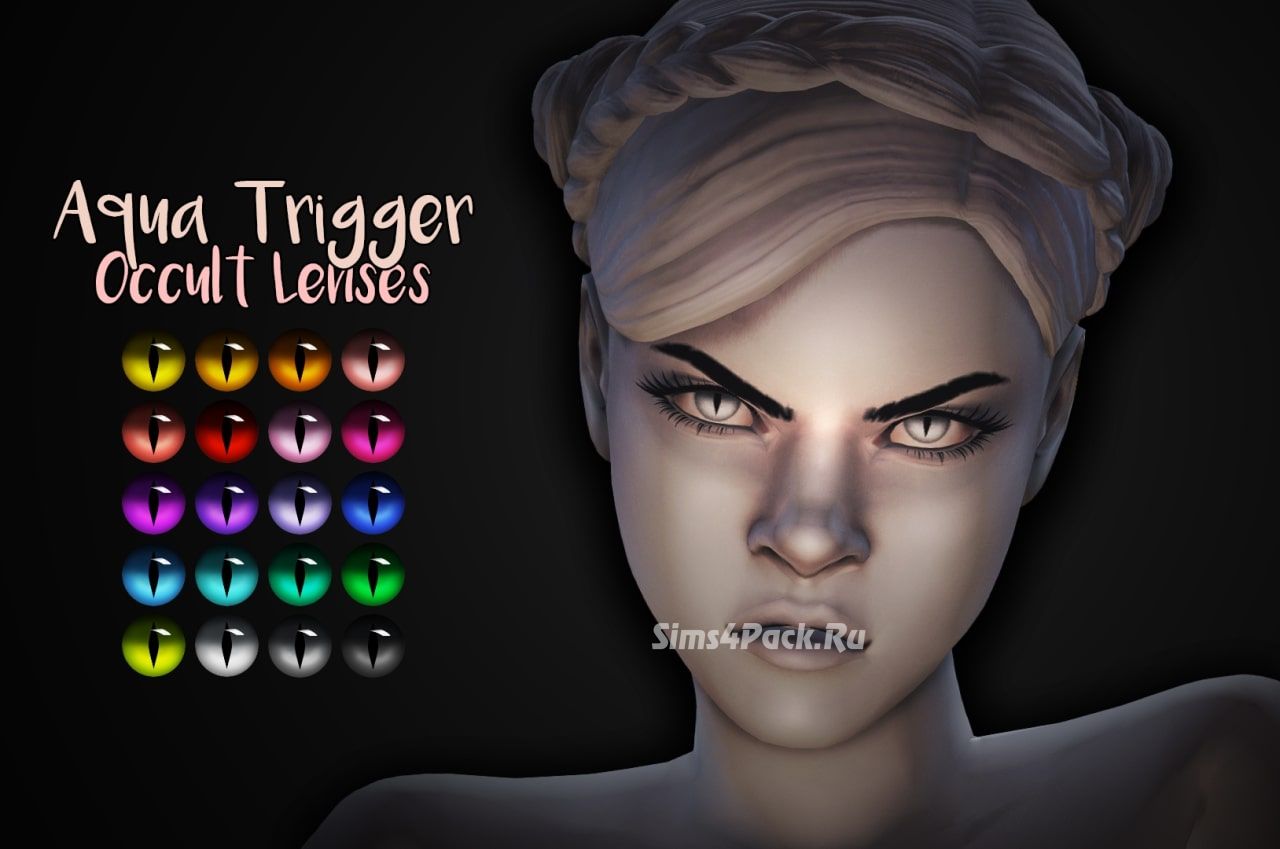 Линзы "Aqua Trigger Occult Lenses With Slit Pupil"
