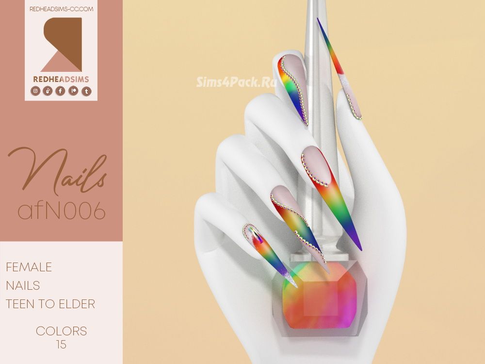 Маникюр "af nails n006"