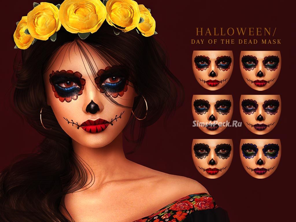 Макияж Санта Муэрте "Day Of The Dead Mask"