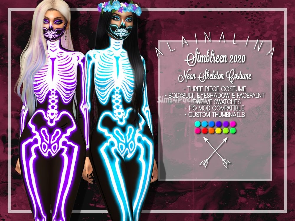 Костюм для Хэллоуина "Neon Skeleton Costume"