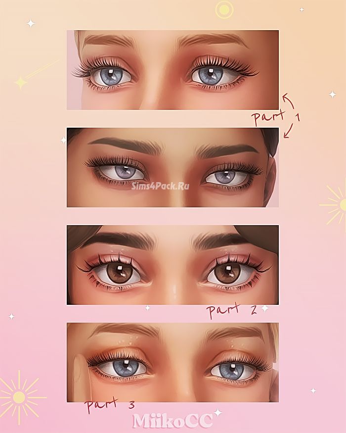 Набор ресниц "3D eyelashes"
