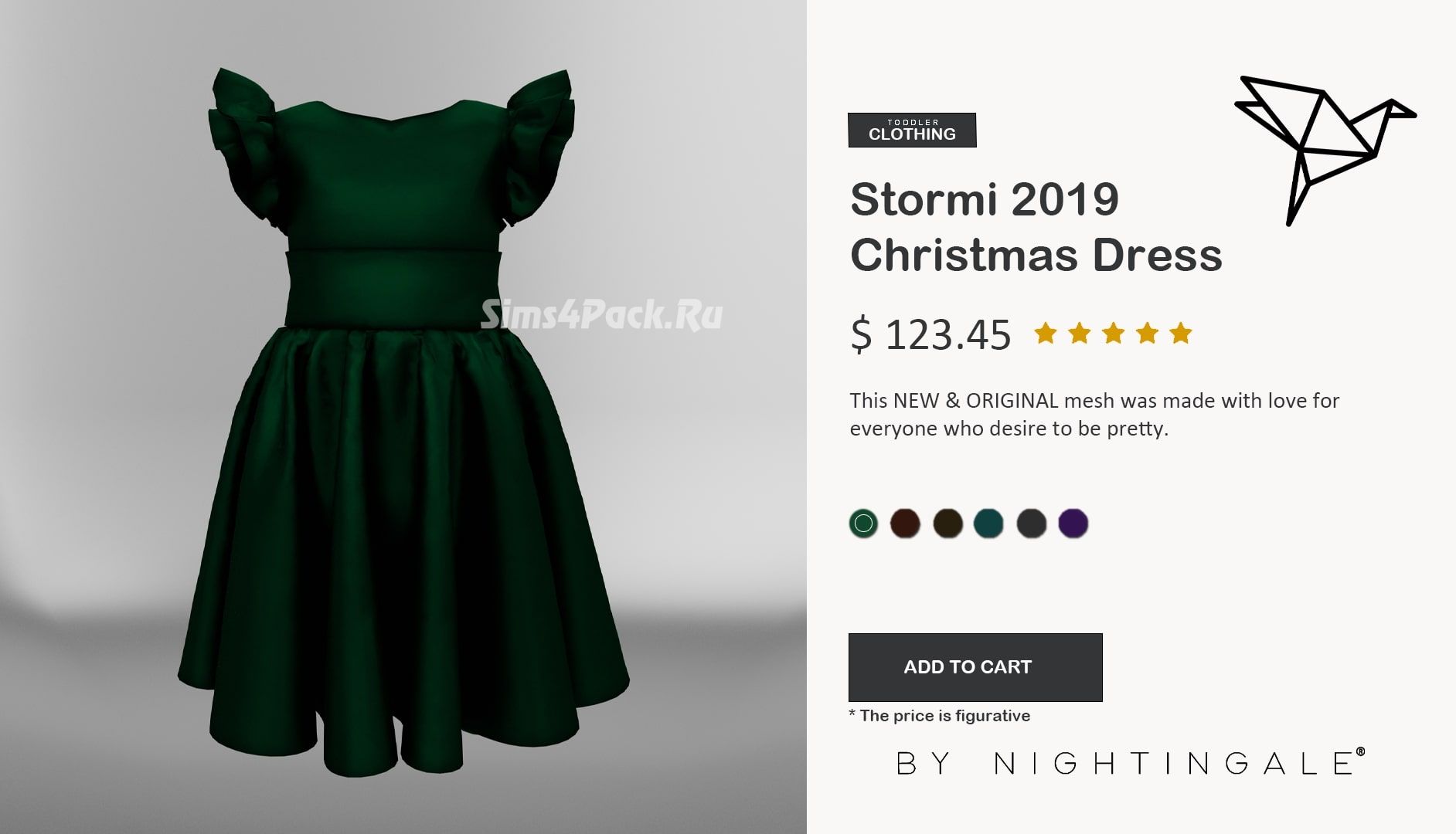 Платье для малышек "Stormi Christmas Dress"