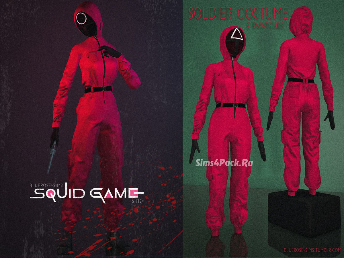 Костюм солдата "squid game soldier costume"