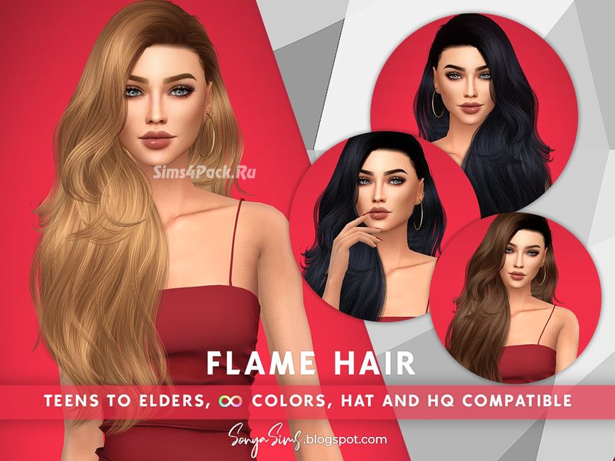 Женская прическа "Flame Hair"