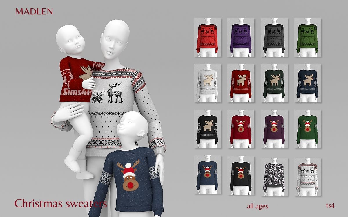 Свитер для женщин, девочек и малышек "Christmas Sweaters"