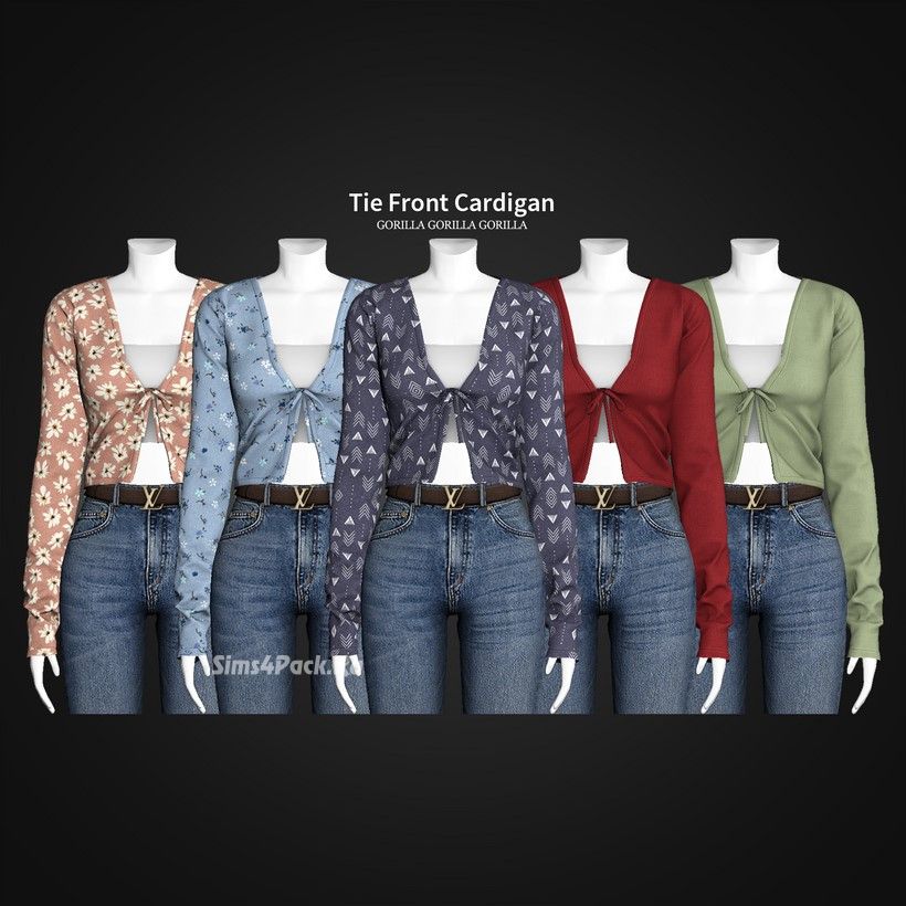 Кардиган и топ "Tie Front Cardigan"
