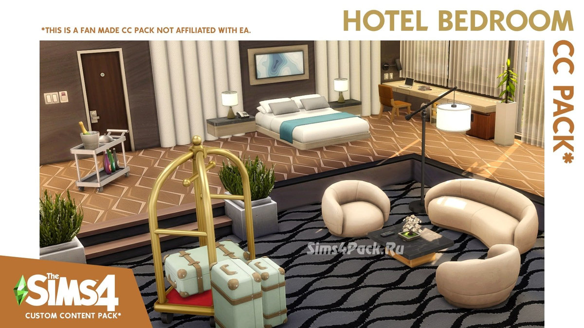 Сет для гостиницы "Hotel Bedroom CC Pack"