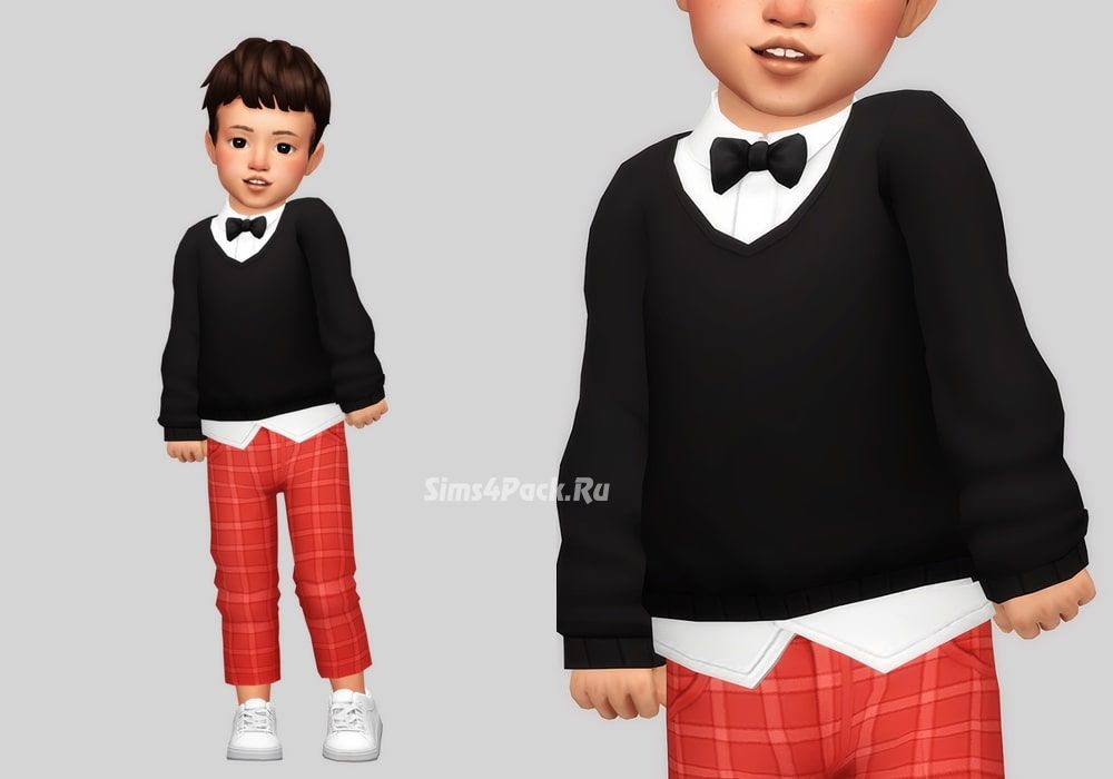 Пуловер для тоддлеров "bowtie pullover"