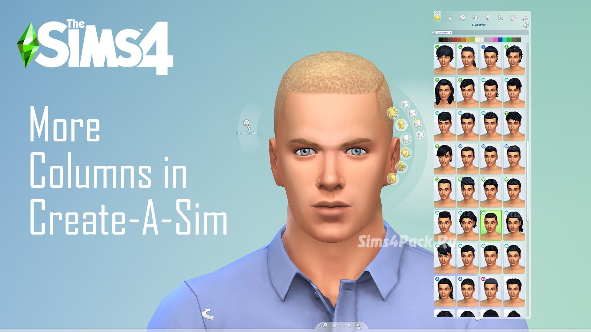 Мод на несколько колонок в CAS "More Columns in CAS v 1.21"