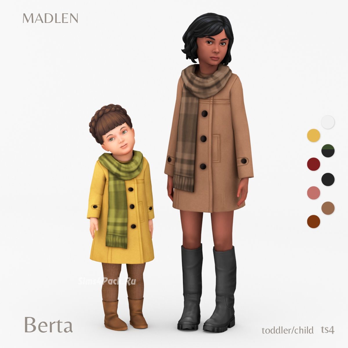 Пальто для детей и тоддлеров "Berta Outfit"