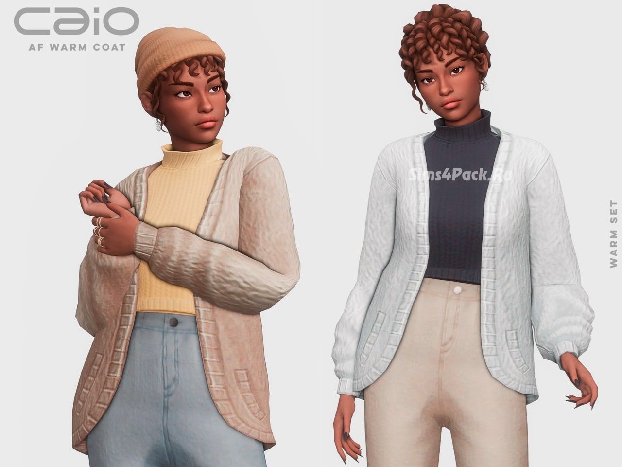 Кардиган и водолазка "warm coat"