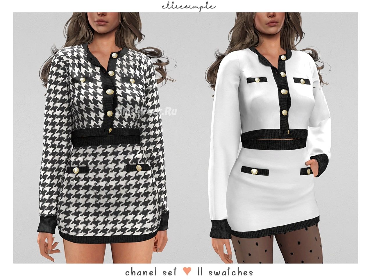 Кардиган и юбка "chanel set"