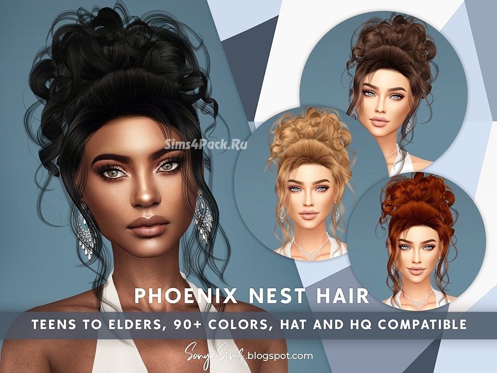 Женская прическа "Phoenix Nest Hair"