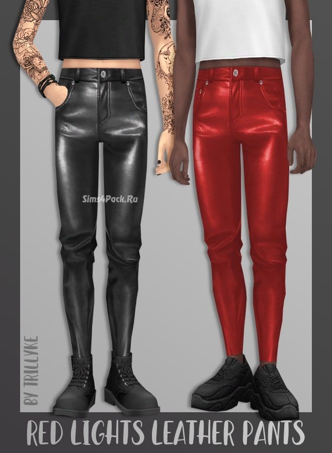 Мужские штаны "Red Lights Leather Pants"