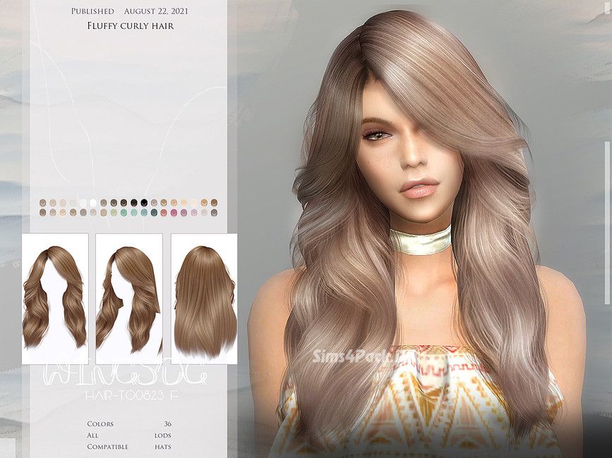 Прическа "Fluffy curly hair"