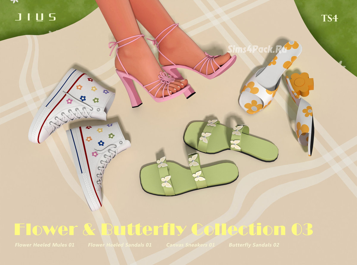 Коллекция женской обуви "Flower & Butterfly Collection 03"