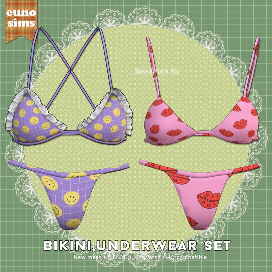 Комплект нижнего белья "bikini,underwear set"