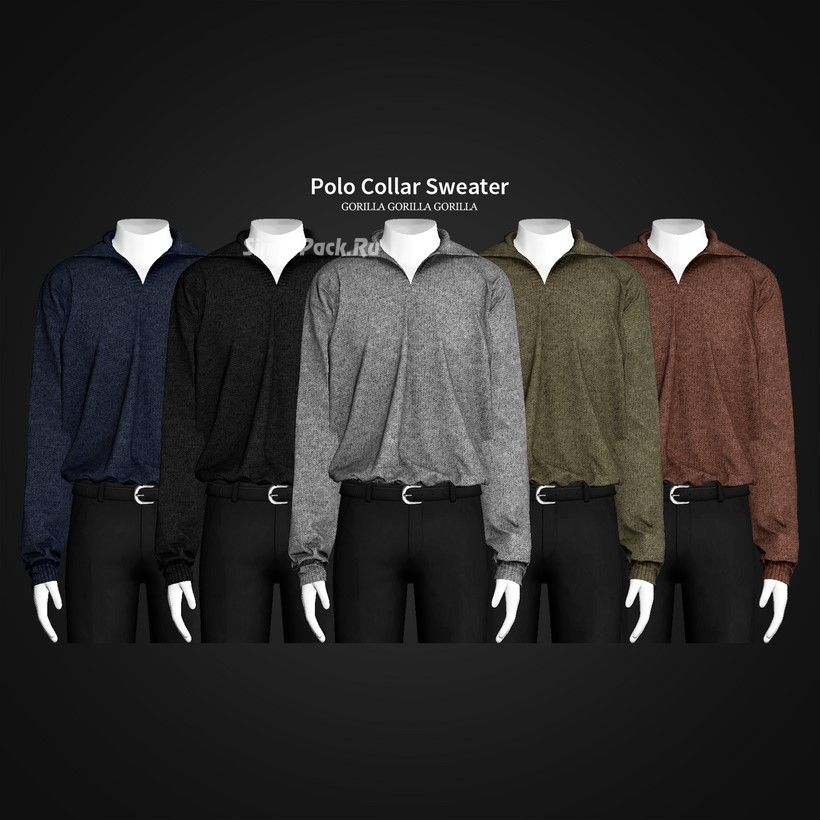 Мужской свитер "Polo Collar Sweater"