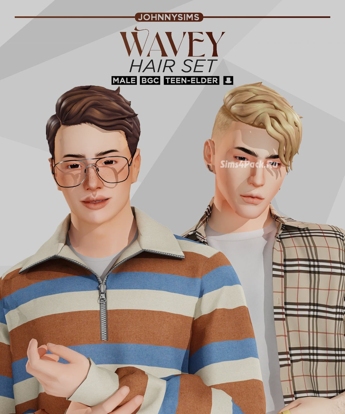 Набор мужских причесок "Wavey Hair Set"
