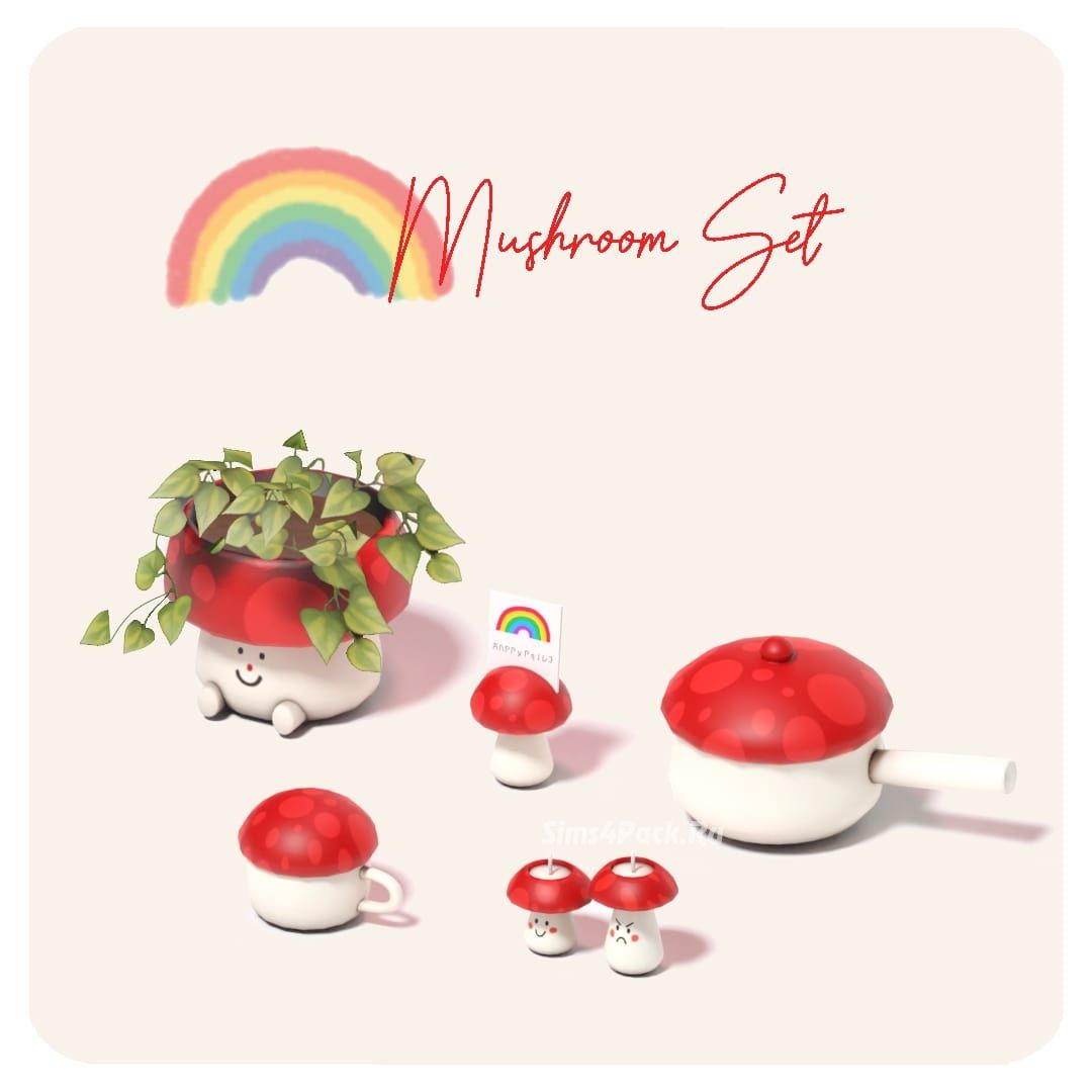 Набор декора "Mushroom Set"
