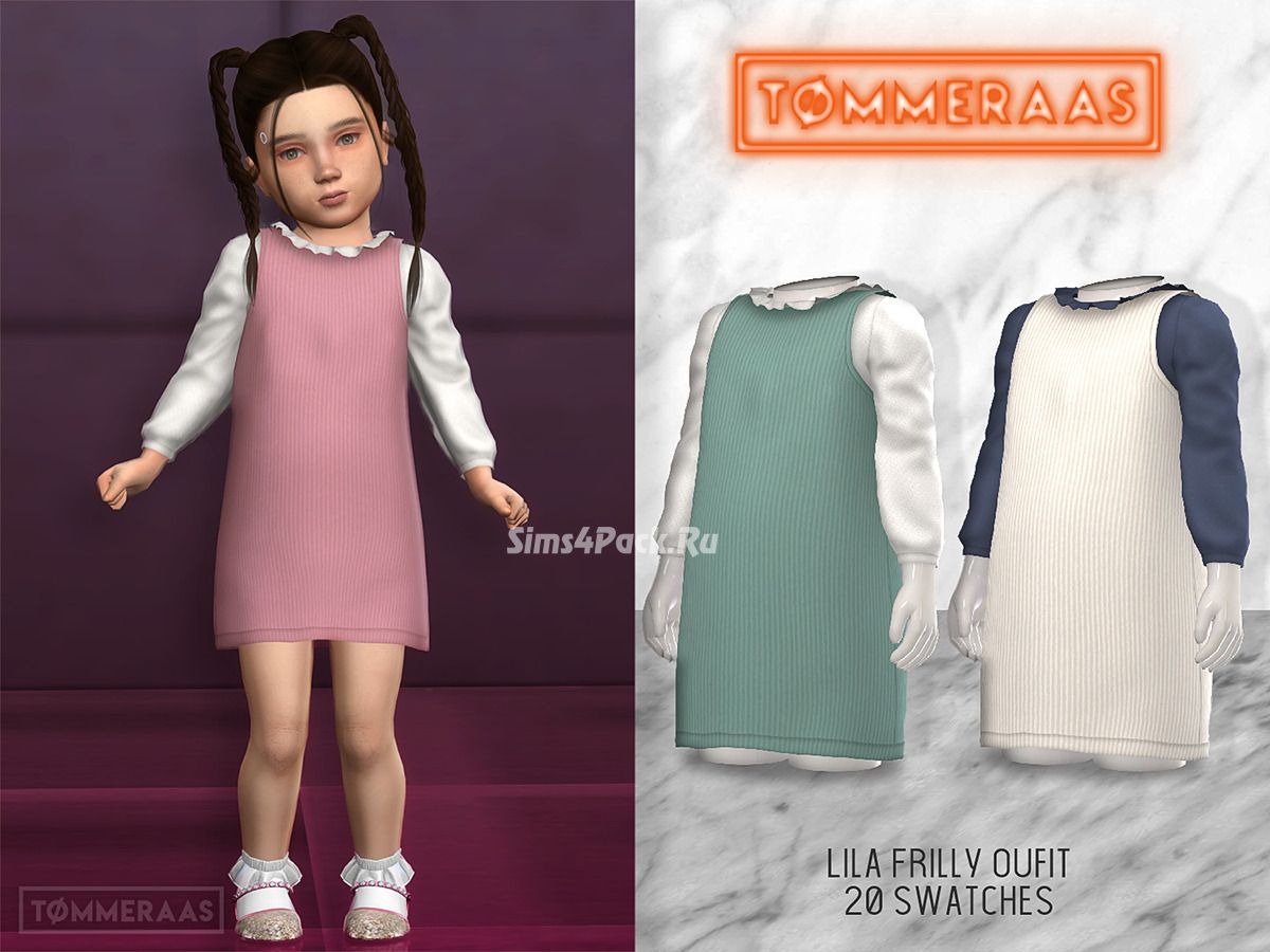 Платье и блузка для малышек "Lila Frilly Outfit"