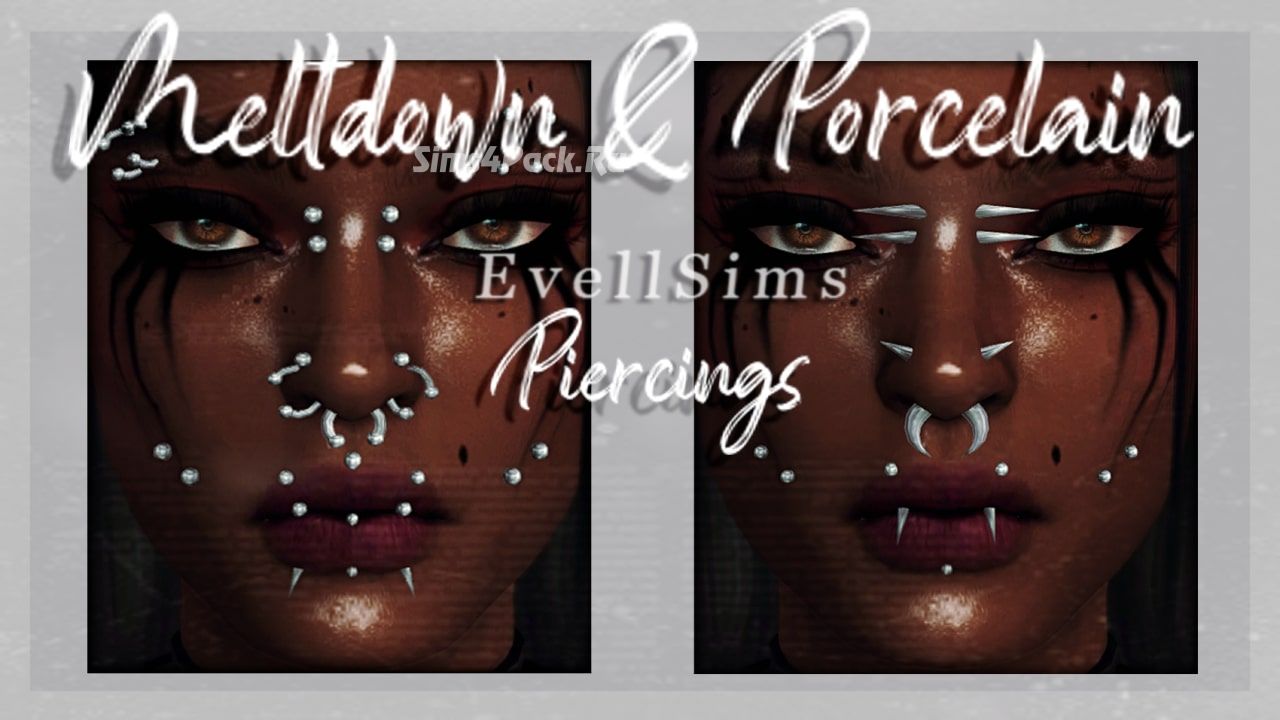 Пирсинг сет "Meltdown & Porcelain Face Piercings"