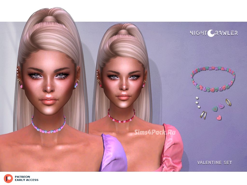 Пирсинг и чокер "VALENTINE ACCESSORY SET"