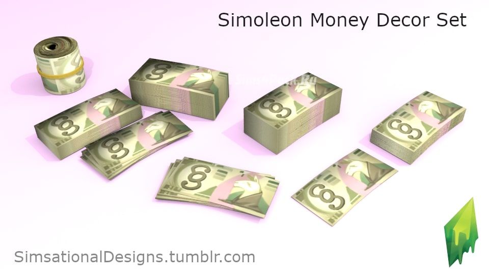 Декоративные деньги "Simoleon Money Decor Set"