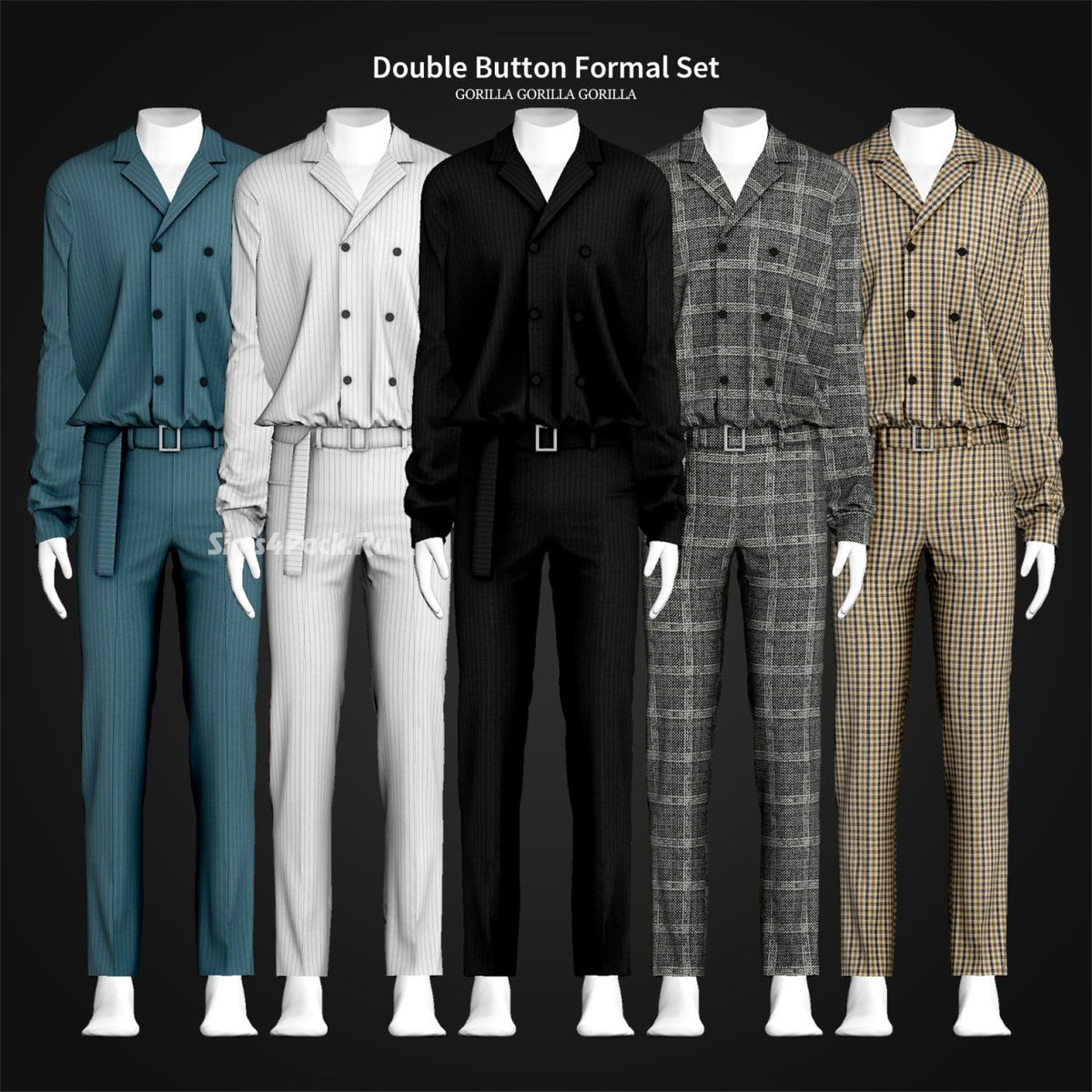Мужской костюм "Double Button Formal Set"
