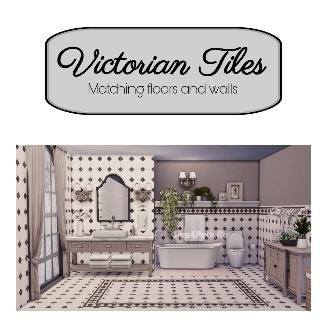 Набор покрытий для стен и пола "Victorian Tiles"
