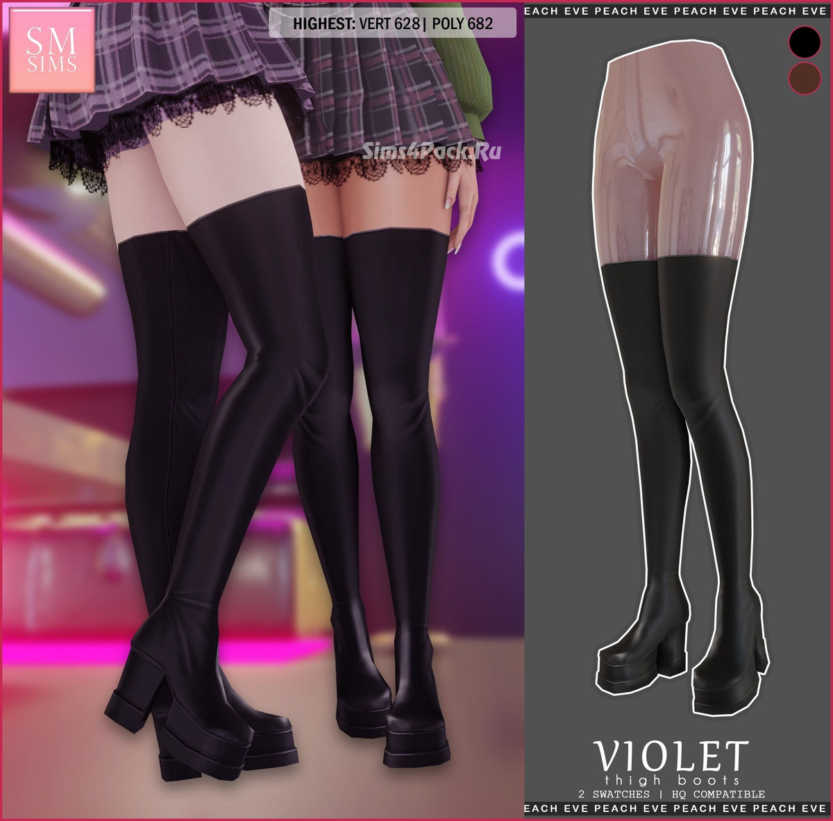 Сапоги "Violet Thigh Boots"