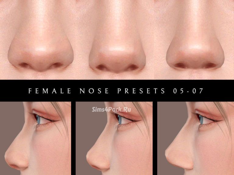 Пресеты носа "Female Nose Presets 05-07"