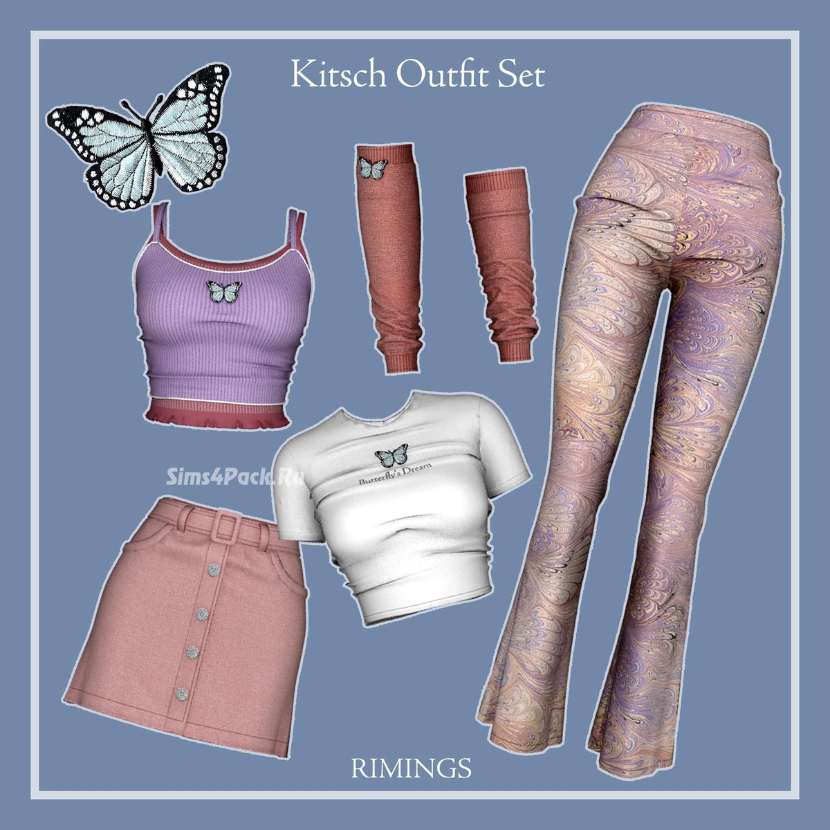 Набор женской одежды "Kitsch Outfit Set"