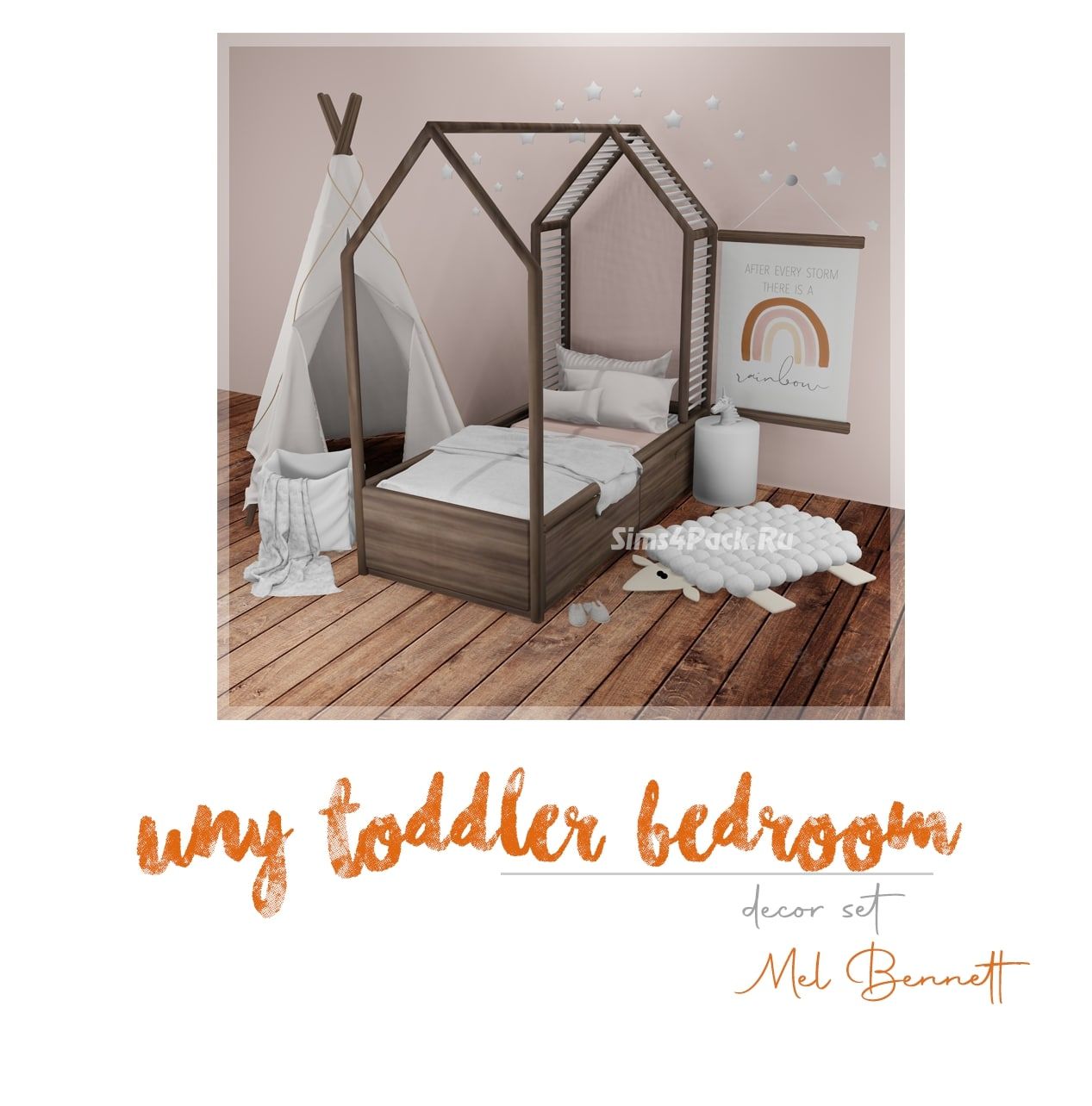 Детская "Sims 4 Uny Toddler Bedroom"